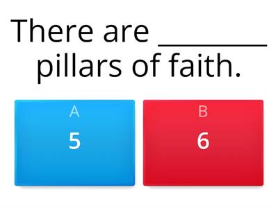 Grade 1 - The Six Pillars of Faith (Rukun Iman).