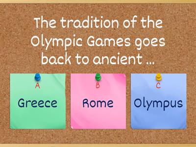 The Olympic Games  Quiz 