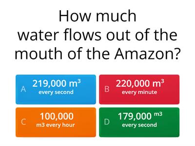 River Amazon Quiz