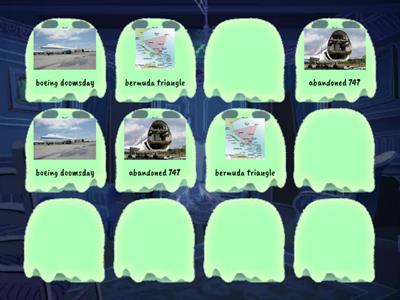 the halloween themed aviation mathing cards game