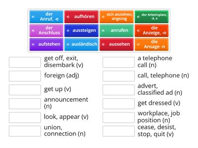 A1 German word list 2 