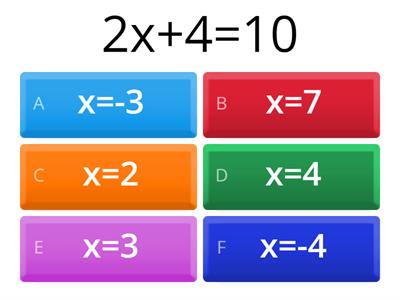 Y7 Equations and Expressions