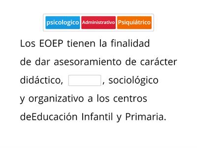 FUNCIONES DE LA INTERVENCIÓN EDUCATIVA Y PSICOPEDAGÓGICA.