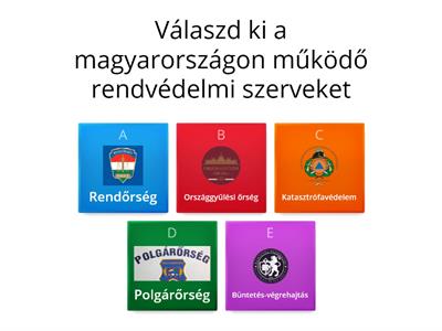 Rendvédelmi szervek Magyarországon