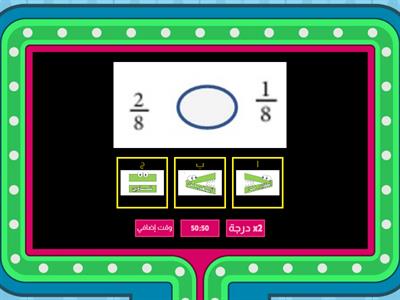 مقارنة الكسور -أماني