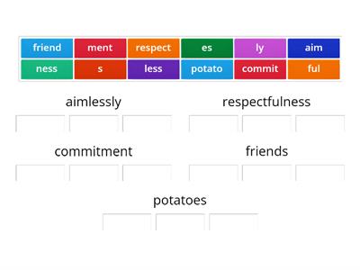 5.2 Match the baseword and suffixes (then discuss meaning) (Public)