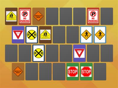 Traffic Safety Signs Matching 