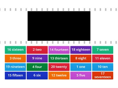 Matching numerals to ten frames