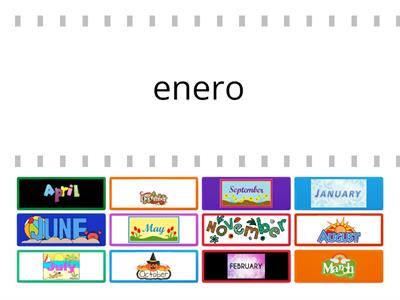 Find the Match Months of the Year in Spanish