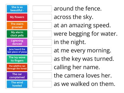 Personification matching game