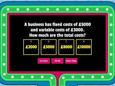 Break-Even - Calculating Fixed Costs, Variable Costs and Total Costs