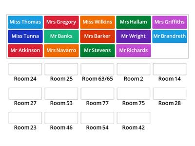 Teachers' rooms