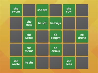 Irregular verbs (past simple)