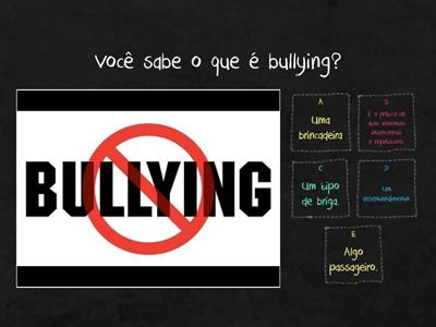 Bullying, conhecer para combater!