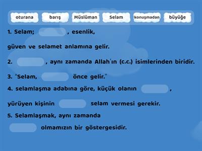 5.Sınıf Din Kültürü Selamlaşma Adabı Etkinliği-1