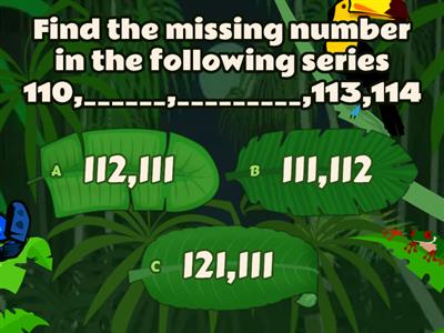 Find the missing numbers