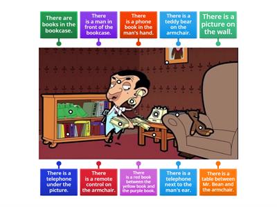 Mr. Bean - Big TV - prepositions