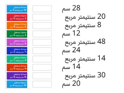 المستطيل للصف السابع