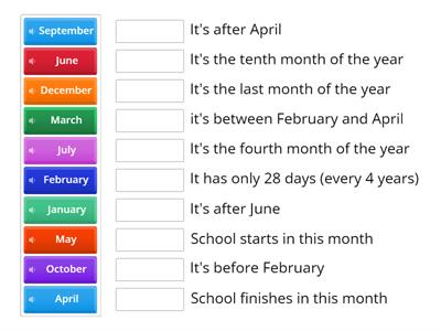 The Months of the Year