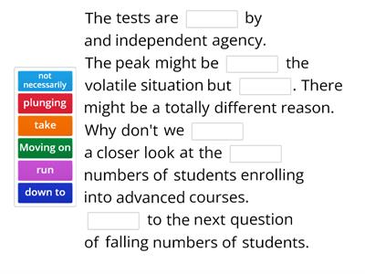 Outcomes Upper presentations vocabulary