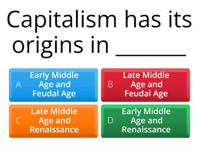 Origins of Capitalism 