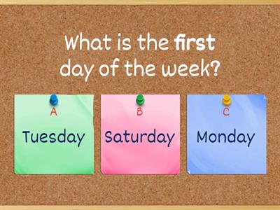 Days of the Week!
