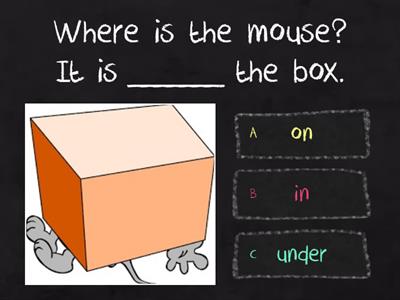 Prepositions of place 