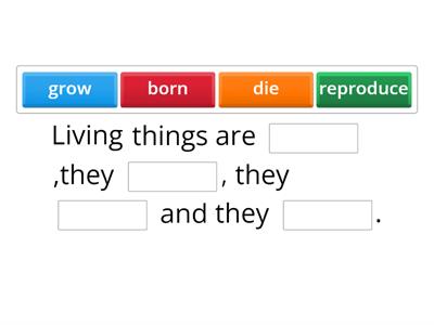 What are the characteristics of living things?