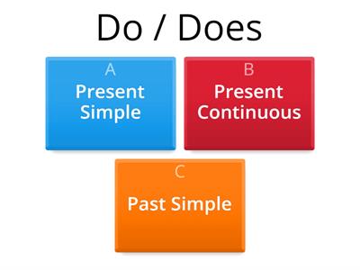 Present Simple / Present Continuous / Past Simple 2