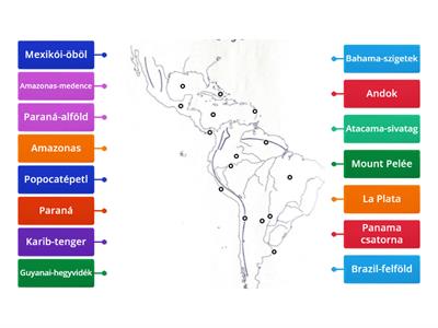 Latin-Amerika domborzata és vízrajza