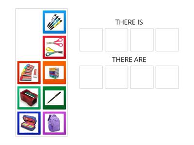 There is/are - school items