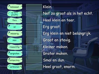 Groep 4&5 Taal Klein woordenschat les 5 