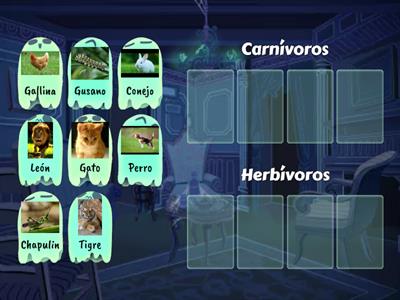 Actividad 3.Carnívoros y herbívoros 