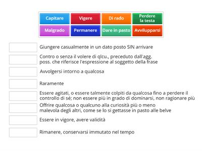 Lessico - Esercizio nº2 pag. 8 Libro dello studente, pag. 8 - Città italiane