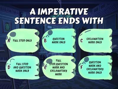 ENGLISH GRAMMER TYPES OF SENTENCES QUIZ