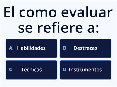 Tecnicas e instrumentos de evaluación 