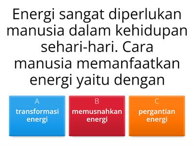 TRANSFORMASI ENERGI