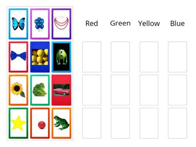 Sorting Color Properties of Objects