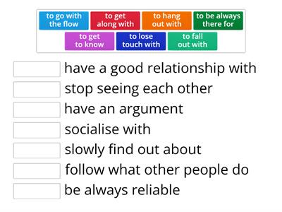 Revision relationship phrases focus 3 unit 1