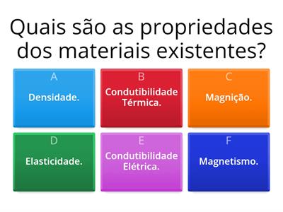 Propriedades Físicas E Gerais Dos Materiais - Recursos De Ensino