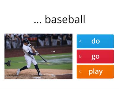 Collocations with do / play / go (sport)