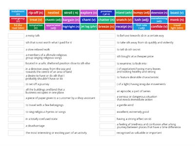 On Screen B2 unit 2 Vocabulary