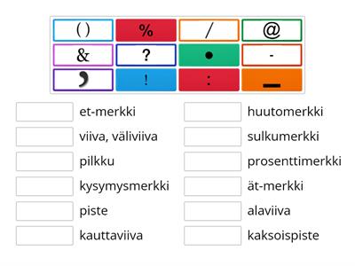 Väli- ja lopetusmerkit