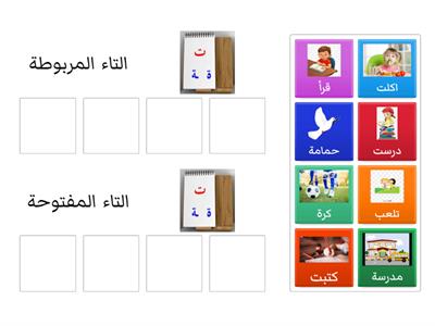 التاء المربوطة والتاء المفتوحة 