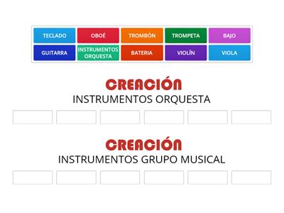 INSTRUMENTOS ORQUESTA 