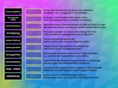 Beobachtungs- & Beurteilungsfehler