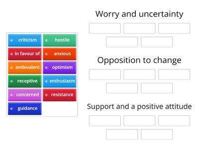 BV4 Nouns and adjectives - Change