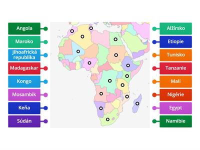 Afrika - určování států
