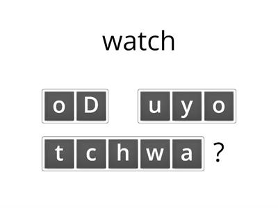 Interrogative Watch Verb Tenses