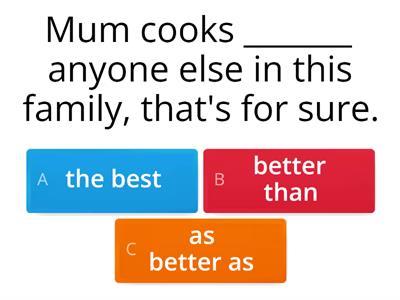 Let's practice - comparatives & superlatives 